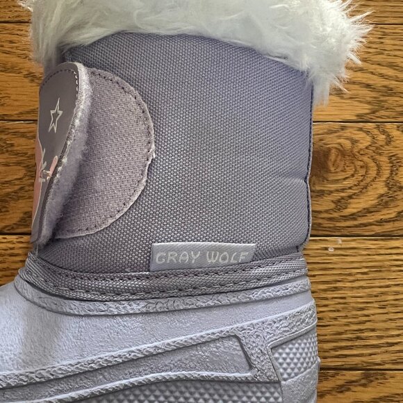 Toddler light-up Purple Waterproof Winter Boots - Picture 5 of 6